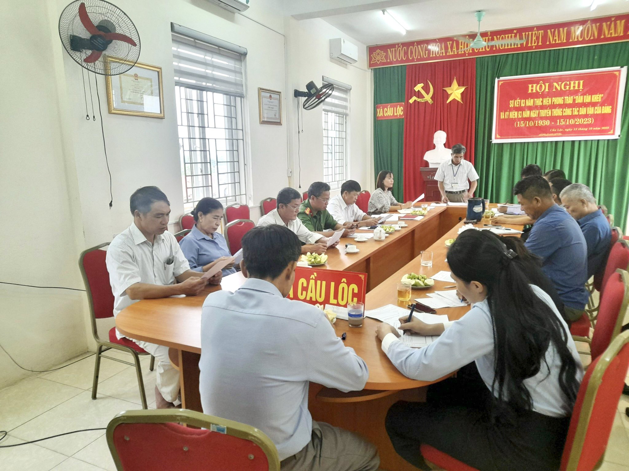 Đảng ủy xã Cầu Lộc tổ chức sơ kết 03 năm thực hiện phong trào “Dân vận khéo”